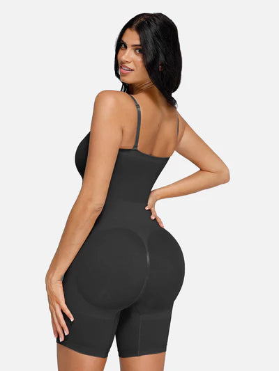 Seamless Strapless Bodysuit with Removable Straps