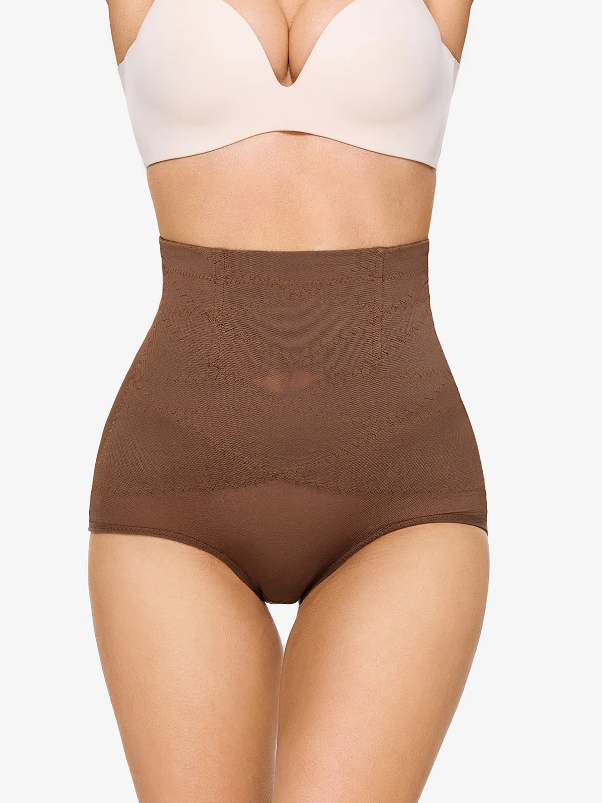 (Buy 2 Free Shipping)⚡Anti-Roll Steel Boned Women Hi-Waist Double Tummy Control Panty