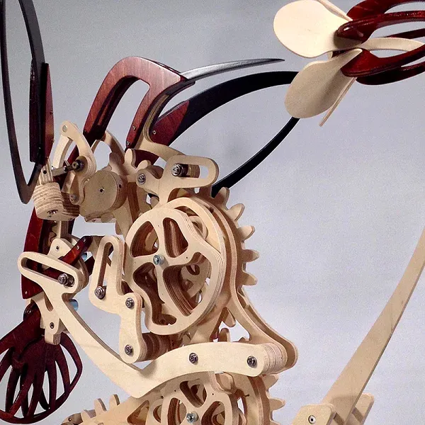 3D WOODEN MECHANICAL HUMMINGBIRD