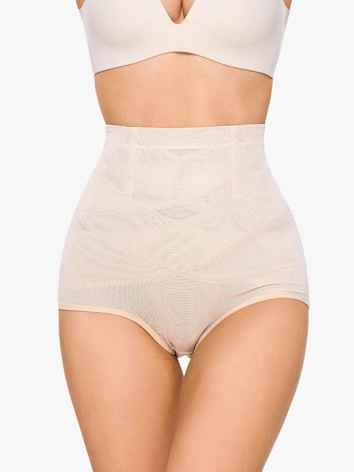 (Buy 2 Free Shipping)⚡Anti-Roll Steel Boned Women Hi-Waist Double Tummy Control Panty