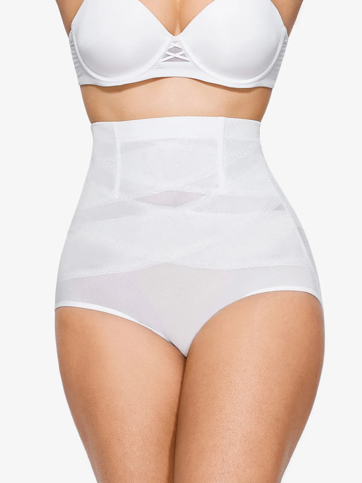 (Buy 2 Free Shipping)⚡Anti-Roll Steel Boned Women Hi-Waist Double Tummy Control Panty