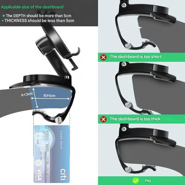 π2025 New Arrival-360 Degree Rotating Car Dashboard Phone Holder