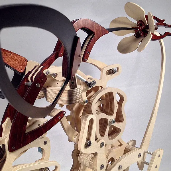 3D WOODEN MECHANICAL HUMMINGBIRD