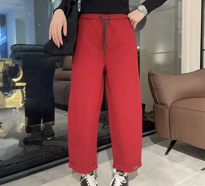 Stylish Casual Cropped Trousers