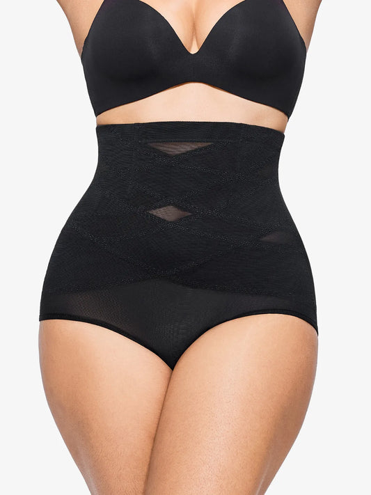(Buy 2 Free Shipping)⚡Anti-Roll Steel Boned Women Hi-Waist Double Tummy Control Panty