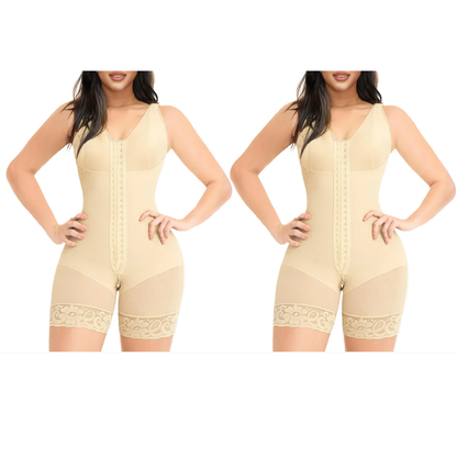Shapewear for Women Tummy Control Post Surgery Full Body Shaper Butt Lifter with Zipper Crotch