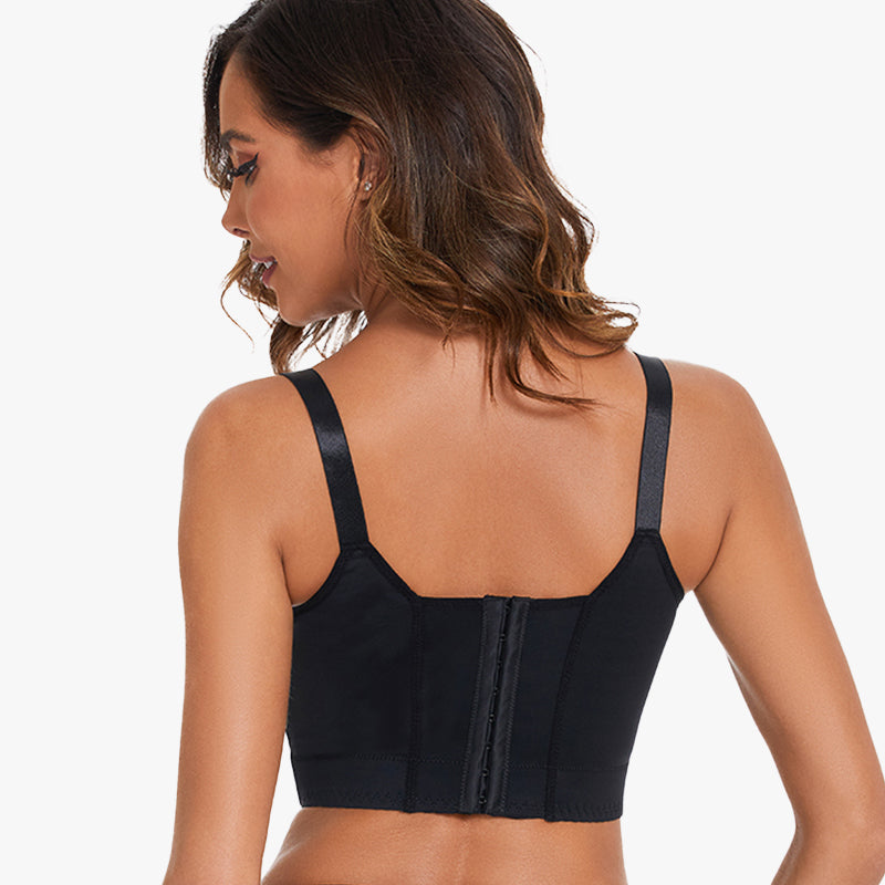 Push-Up Back Smoothing Bra Black+Beige (2 PACK Free shipping）