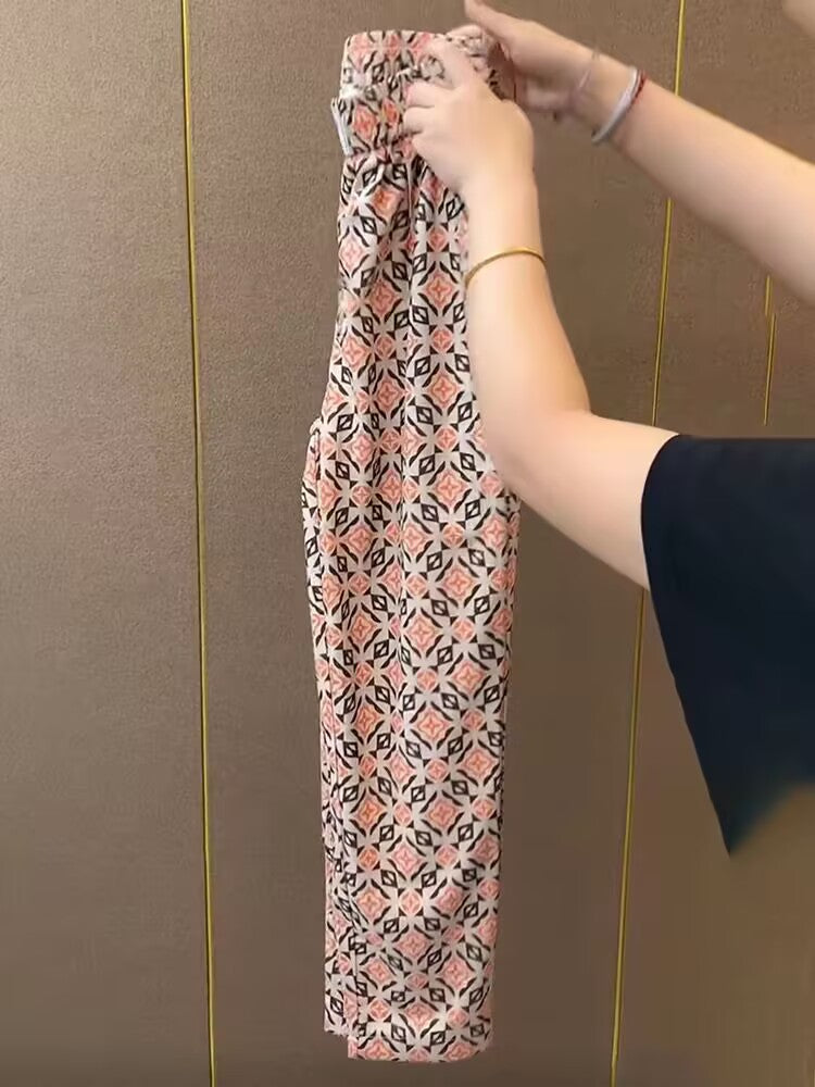 Women's Summer Collection Printed Casual Pants