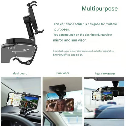 🏆2025 New Arrival-360 Degree Rotating Car Dashboard Phone Holder
