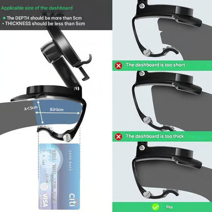 🏆2025 New Arrival-360 Degree Rotating Car Dashboard Phone Holder