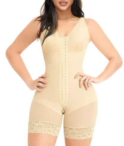 Shapewear for Women Tummy Control Post Surgery Full Body Shaper Butt Lifter with Zipper Crotch
