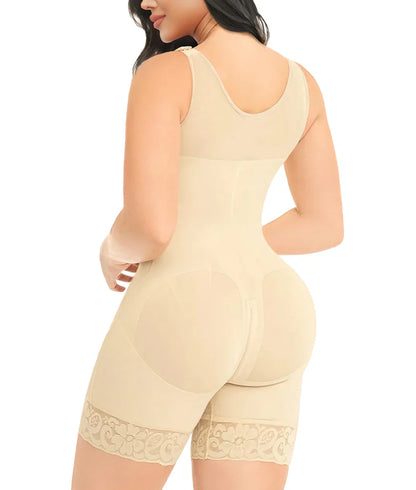 Shapewear for Women Tummy Control Post Surgery Full Body Shaper Butt Lifter with Zipper Crotch