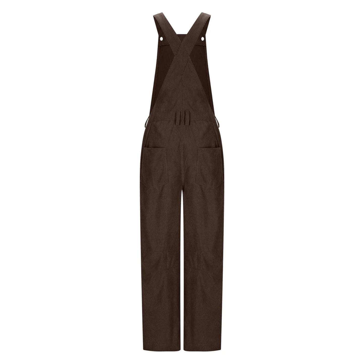 Corduroy Overalls for Women Women Adjustable Romper Jumpsuit with Pockets