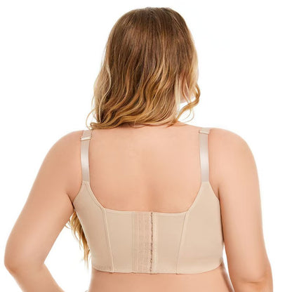Push-Up Back Smoothing Bra Black+Beige (2 PACK Free shipping）