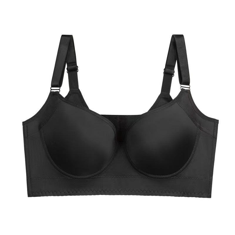 Push-Up Back Smoothing Bra Black+Beige (2 PACK Free shipping）