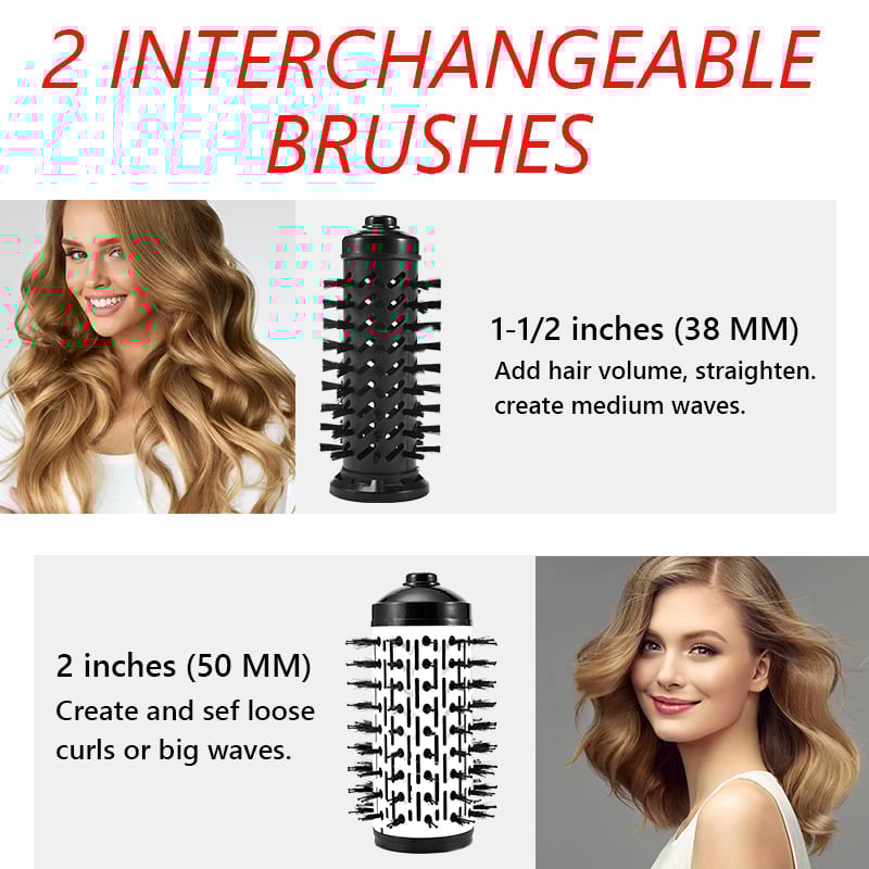 3-in-1 Hot Air Styler And Rotating Hair Dryer For Dry Hair, Curl Hair, Straighten Hair